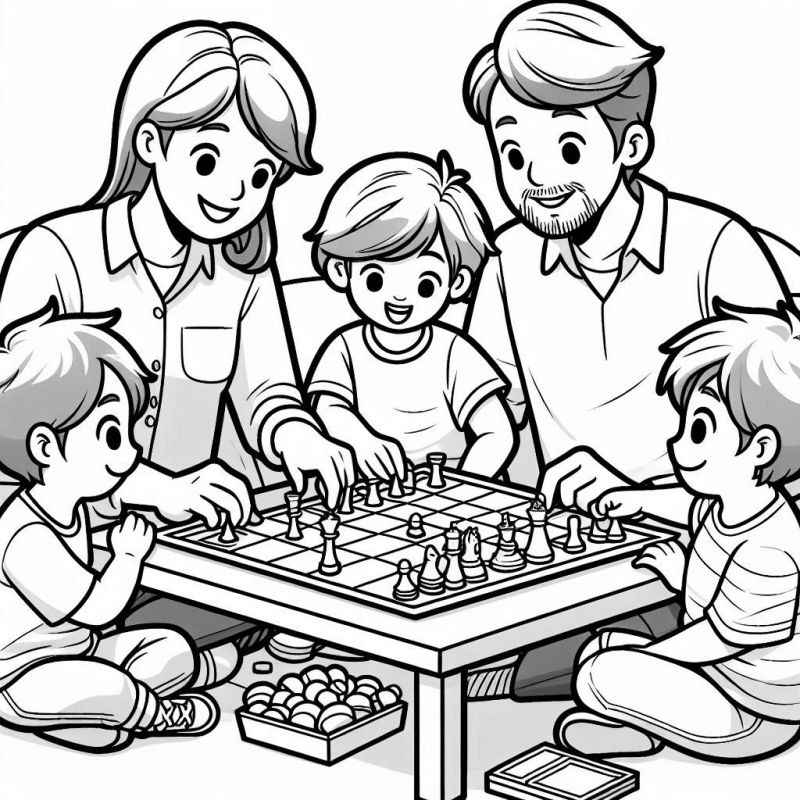 Desenho de Familia Desenho Colorir Imprimir 29