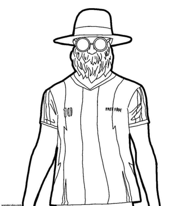Desenho de Free Fire Desenho Colorir Imprimir 03