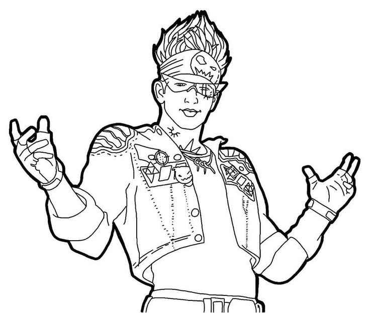 Desenho de Free Fire Desenho Colorir Imprimir 05