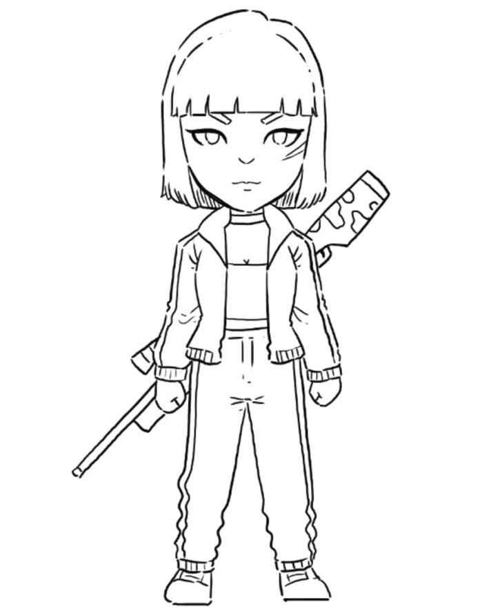 Desenho de Free Fire Desenho Colorir Imprimir 06