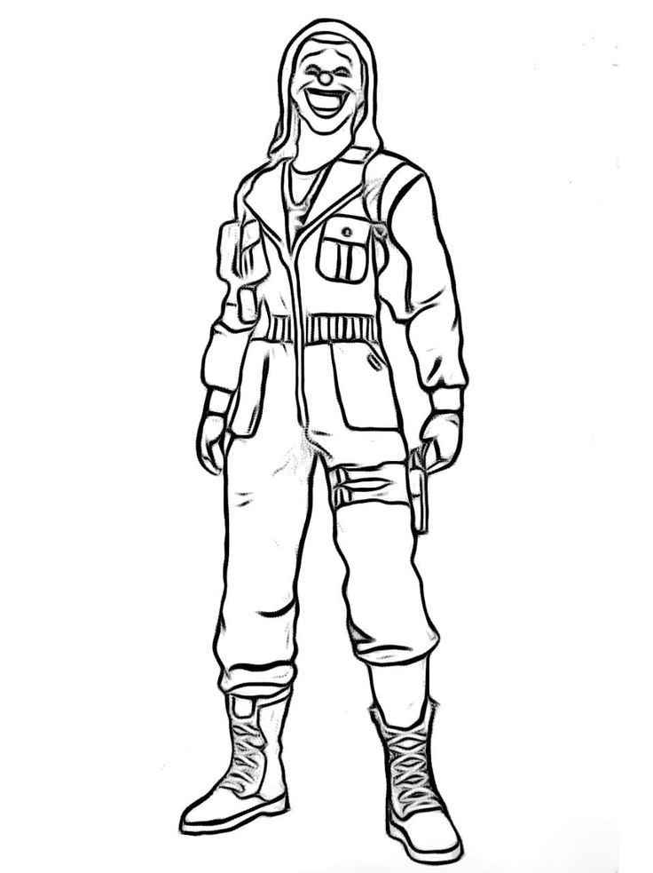 Desenho de Free Fire Desenho Colorir Imprimir 09