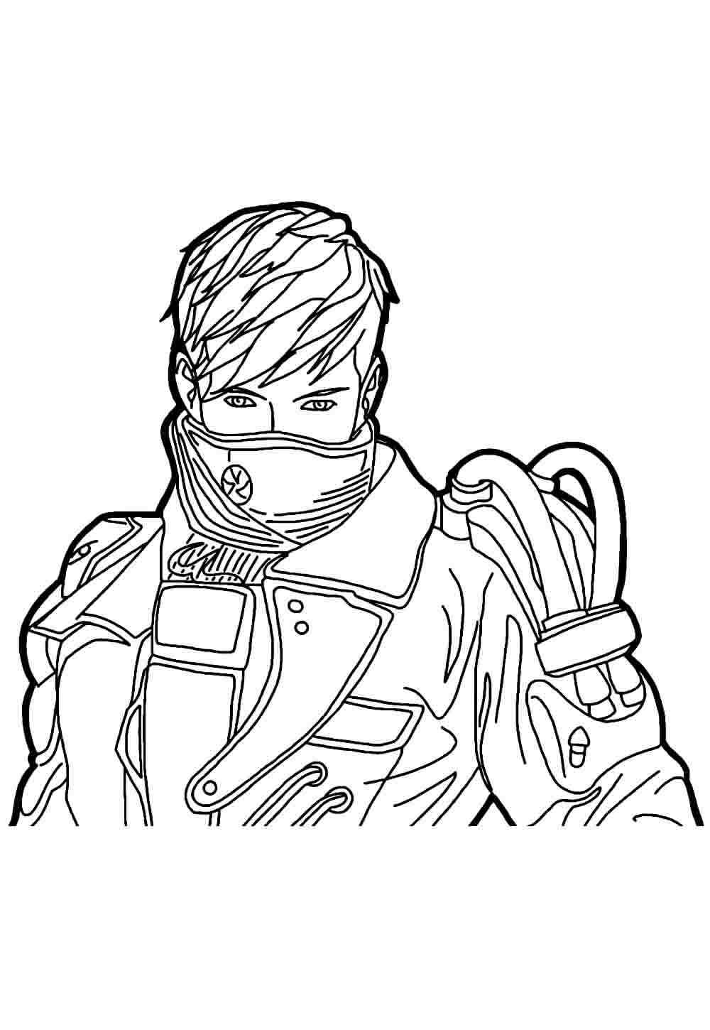 Desenho de Free Fire Desenho Colorir Imprimir 11