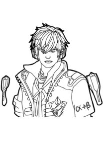 Desenho de Free Fire Desenho Colorir Imprimir 14