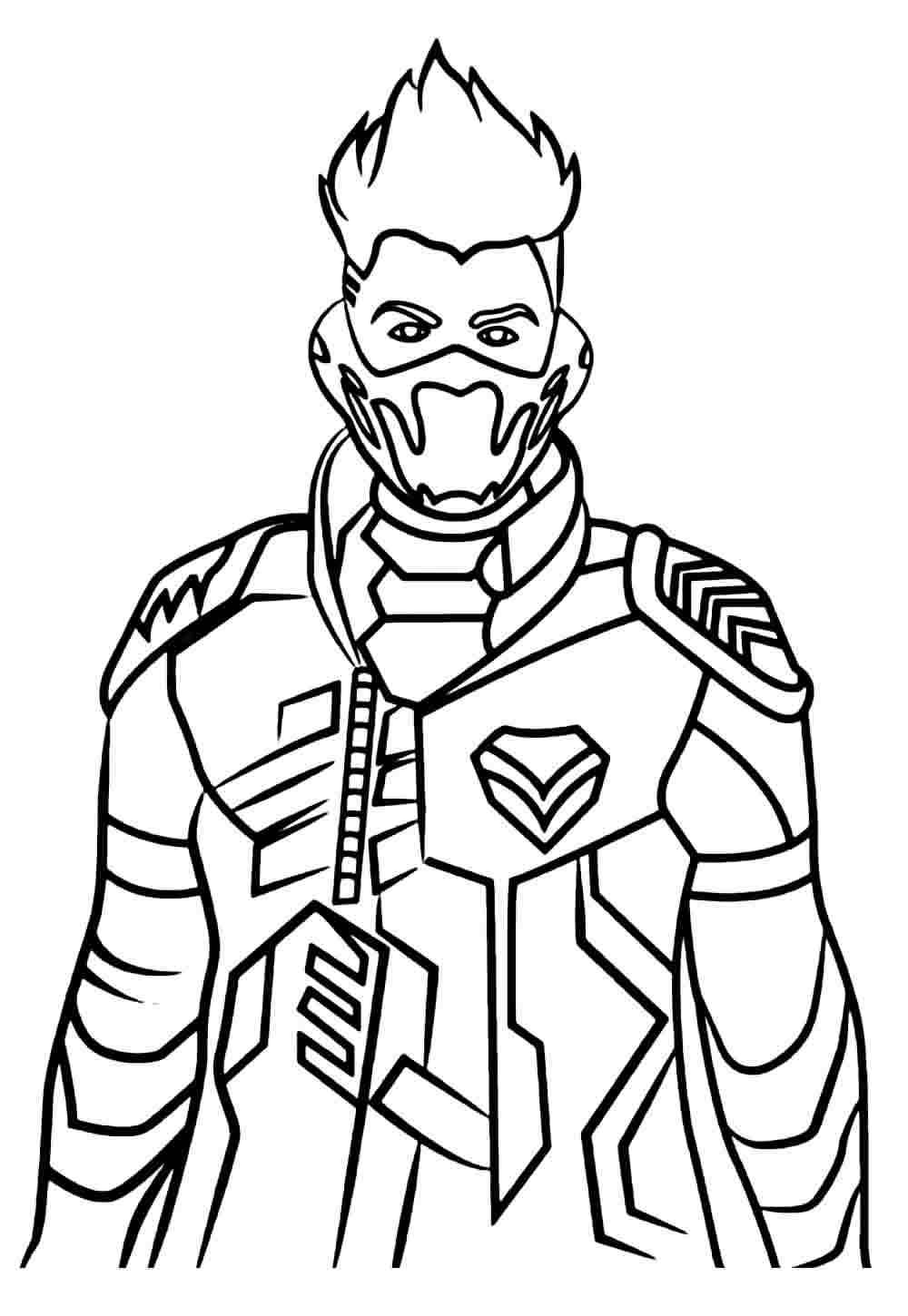 Desenho de Free Fire Desenho Colorir Imprimir 20