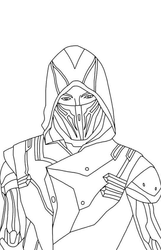 Desenho de Free Fire Desenho Colorir Imprimir 22