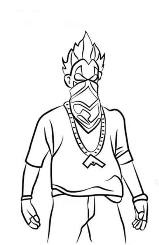 Desenho de Free Fire Desenho Colorir Imprimir 24