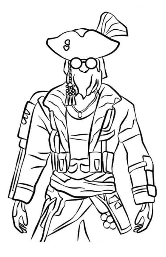 Desenho de Free Fire Desenho Colorir Imprimir 25