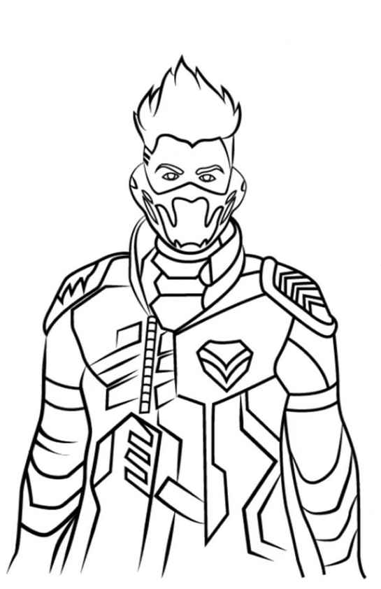Desenho de Free Fire Desenho Colorir Imprimir 26