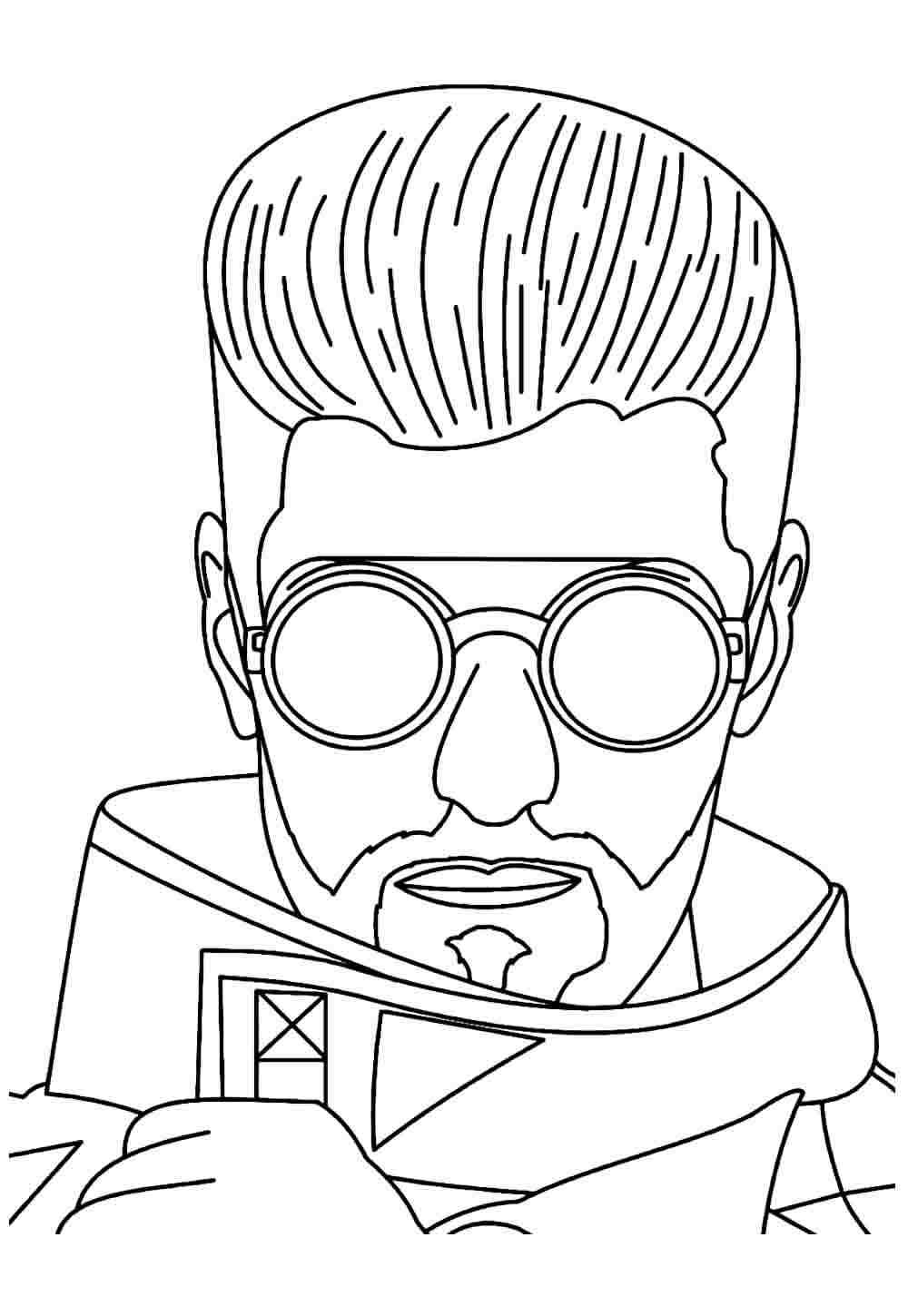 Desenho de Free Fire Desenho Colorir Imprimir 28