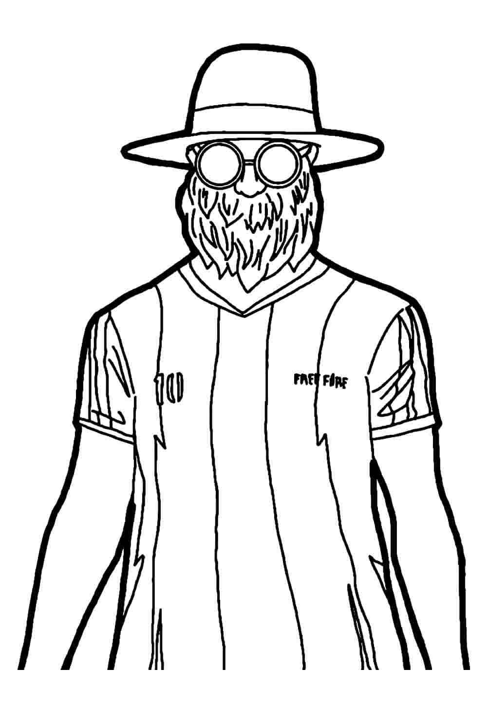 Desenho de Free Fire Desenho Colorir Imprimir 31