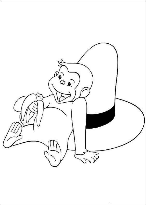 Desenho de George O Curioso Desenho Colorir Imprimir 04