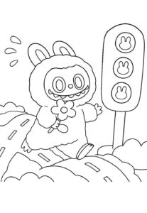 Desenho de Labubu Desenho Colorir Imprimir 01