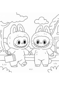 Desenho de Labubu Desenho Colorir Imprimir 04