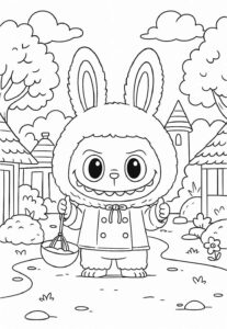 Desenho de Labubu Desenho Colorir Imprimir 05