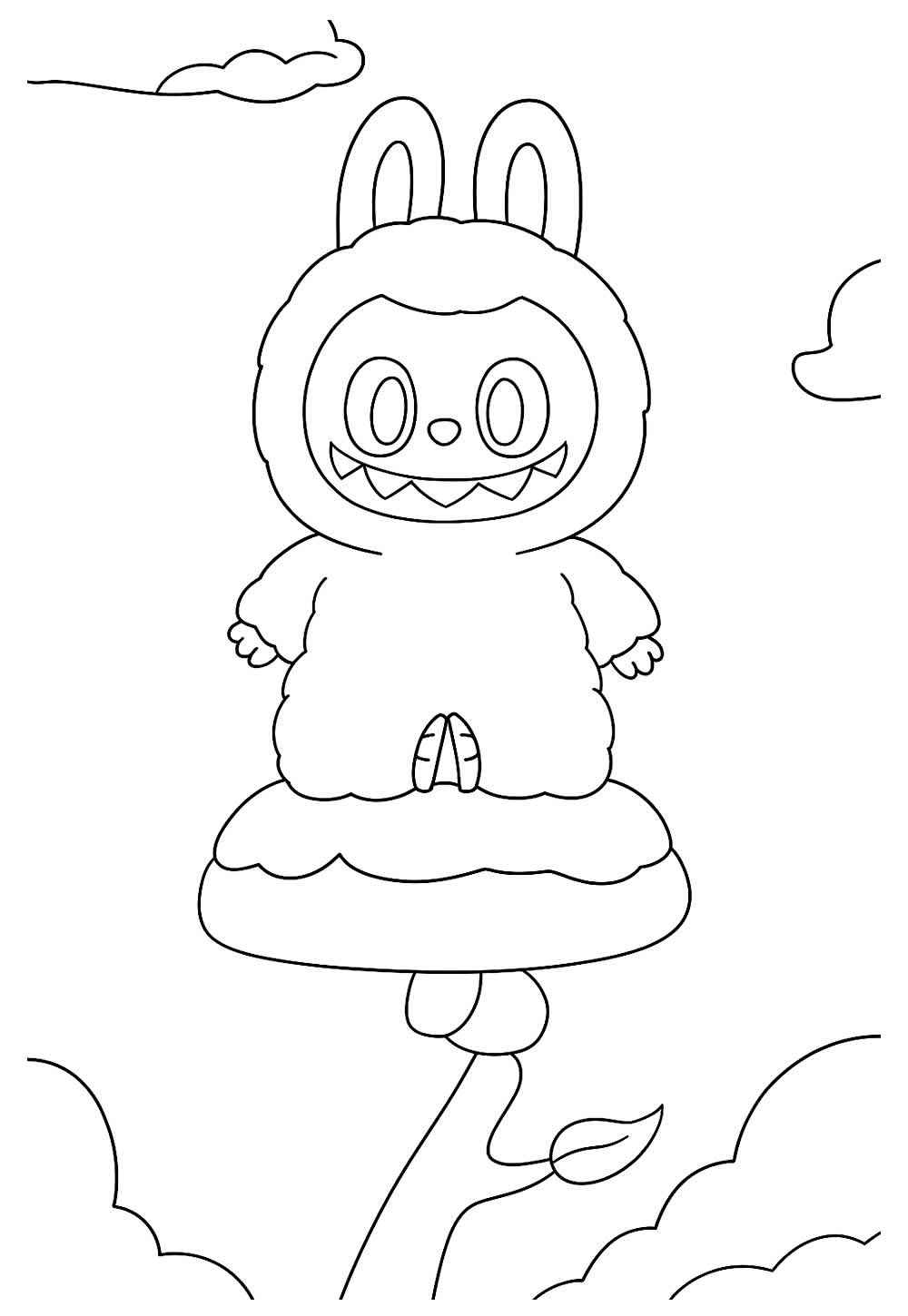 Desenho de Labubu Desenho Colorir Imprimir 06