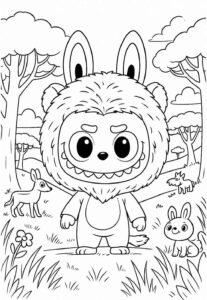 Desenho de Labubu Desenho Colorir Imprimir 08