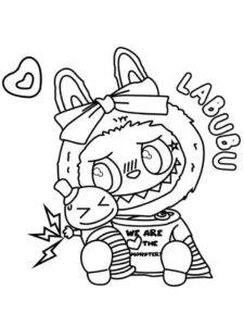 Desenho de Labubu Desenho Colorir Imprimir 15
