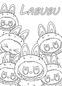 Desenho de Labubu Desenho Colorir Imprimir 16