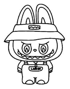 Desenho de Labubu Desenho Colorir Imprimir 17