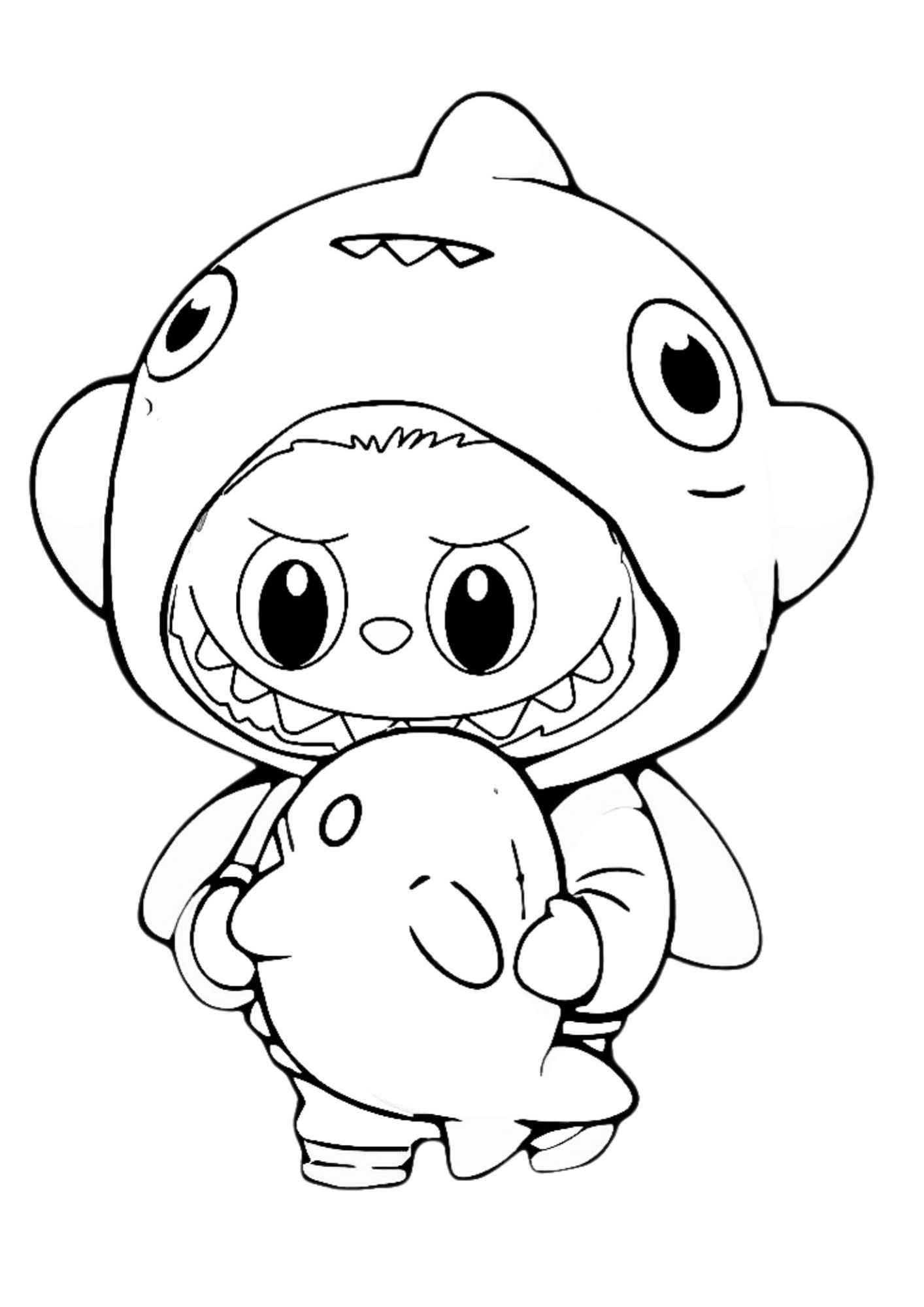 Desenho de Labubu Desenho Colorir Imprimir 19