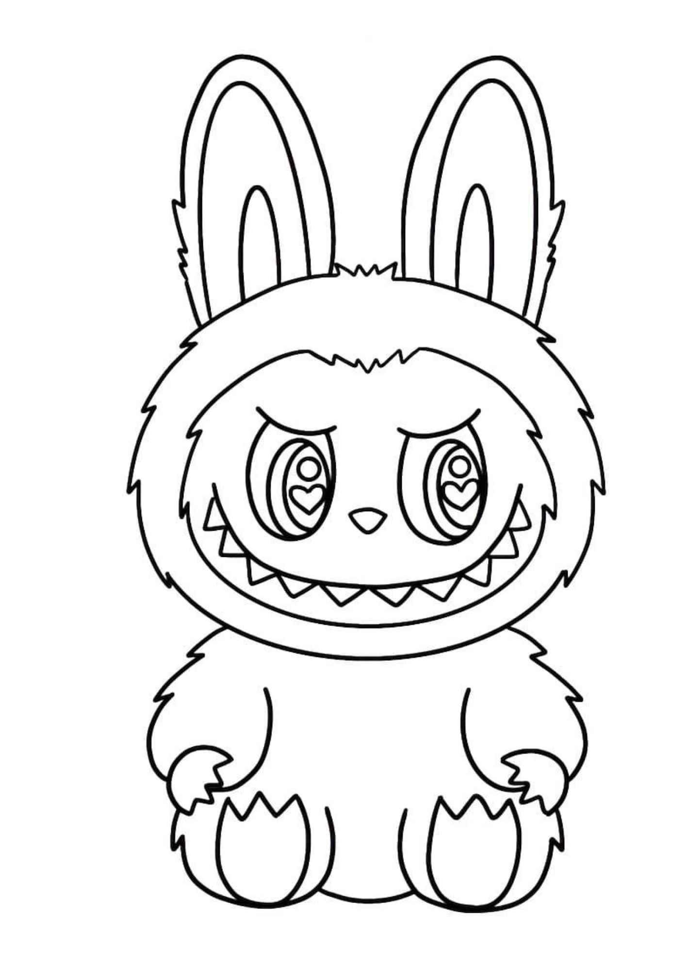 Desenho de Labubu Desenho Colorir Imprimir 20