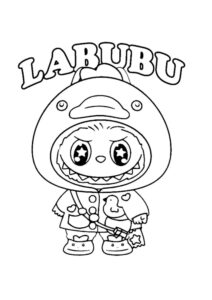 Desenho de Labubu Desenho Colorir Imprimir 21