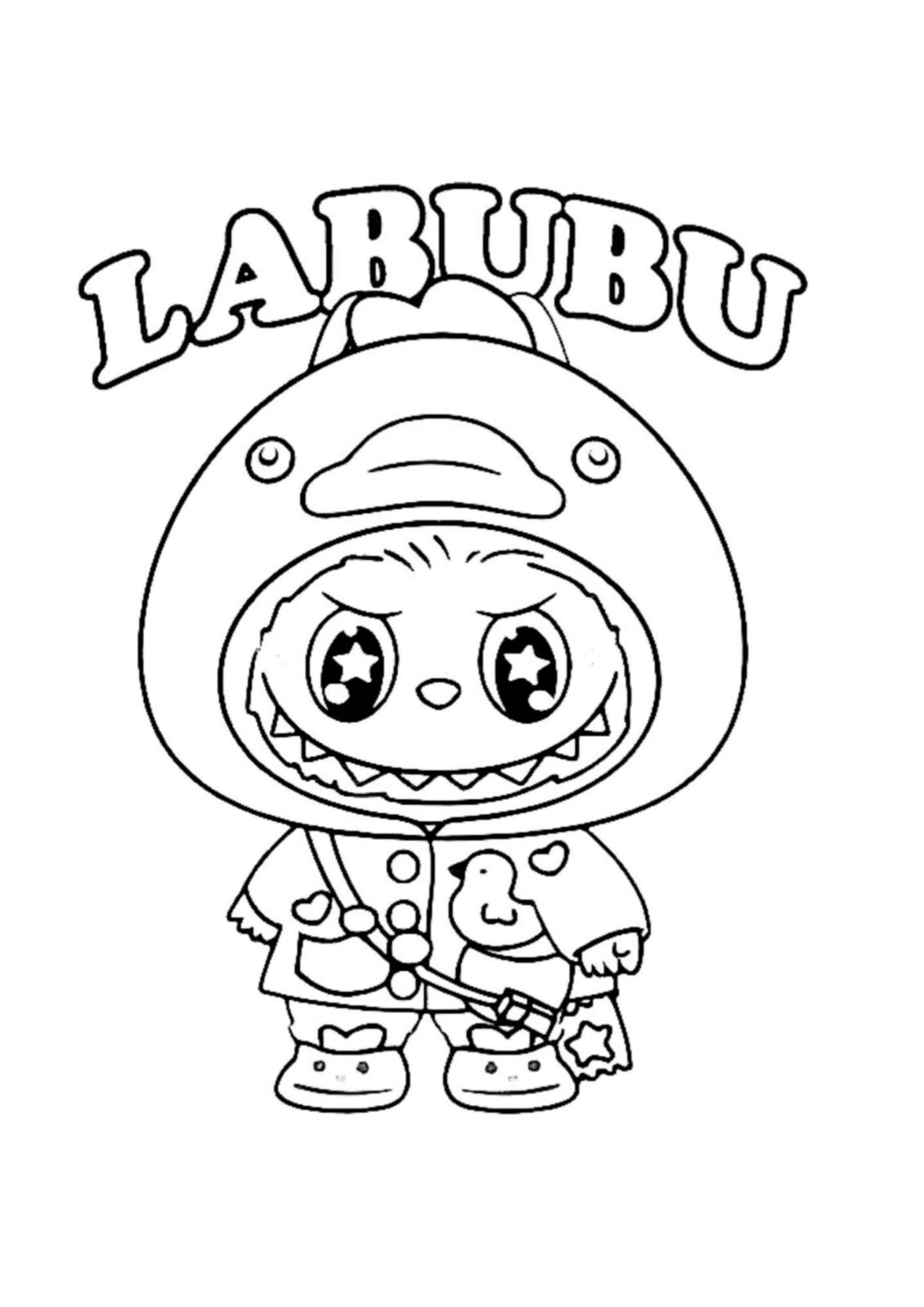 Desenho de Labubu Desenho Colorir Imprimir 21