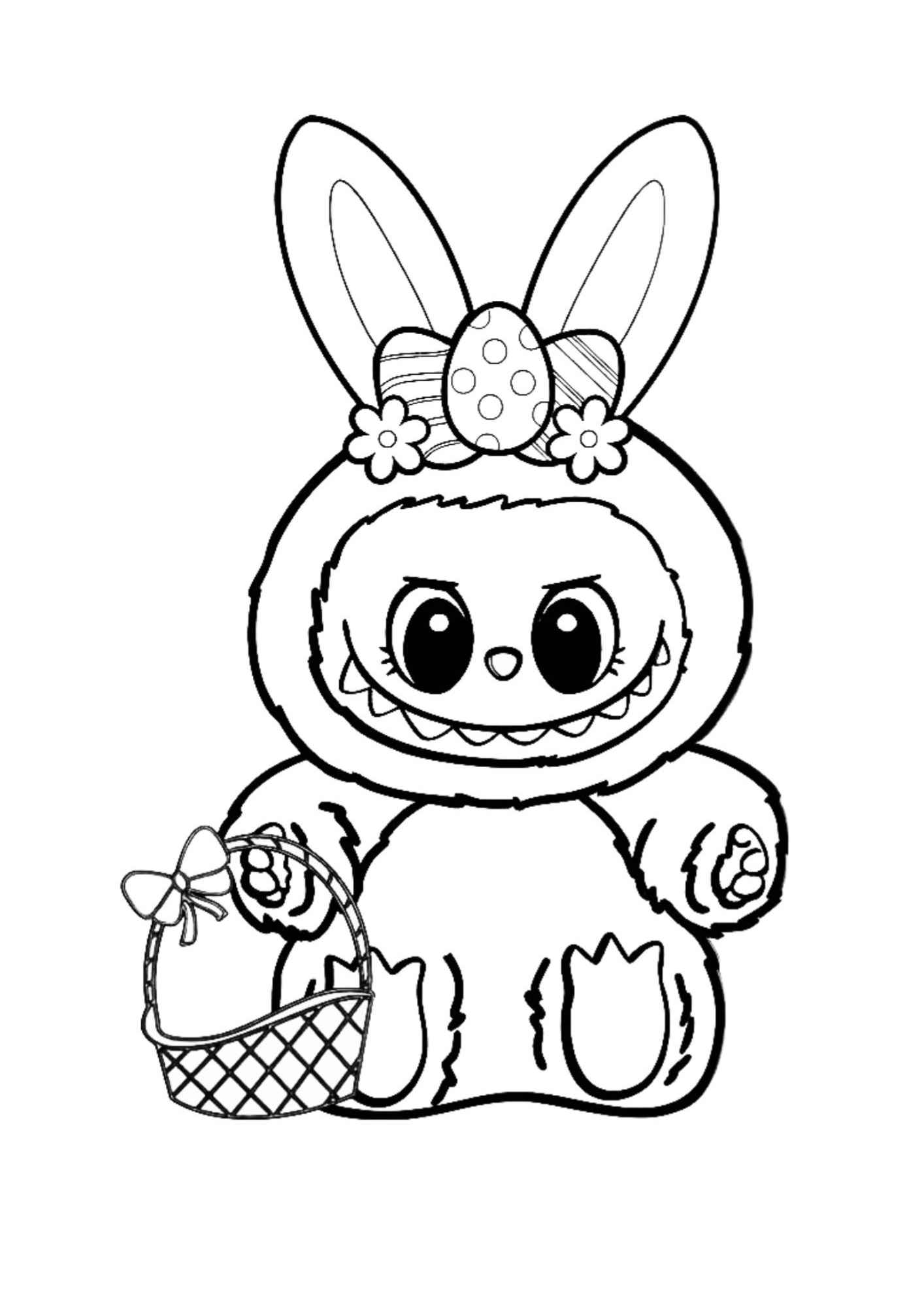 Desenho de Labubu Desenho Colorir Imprimir 22