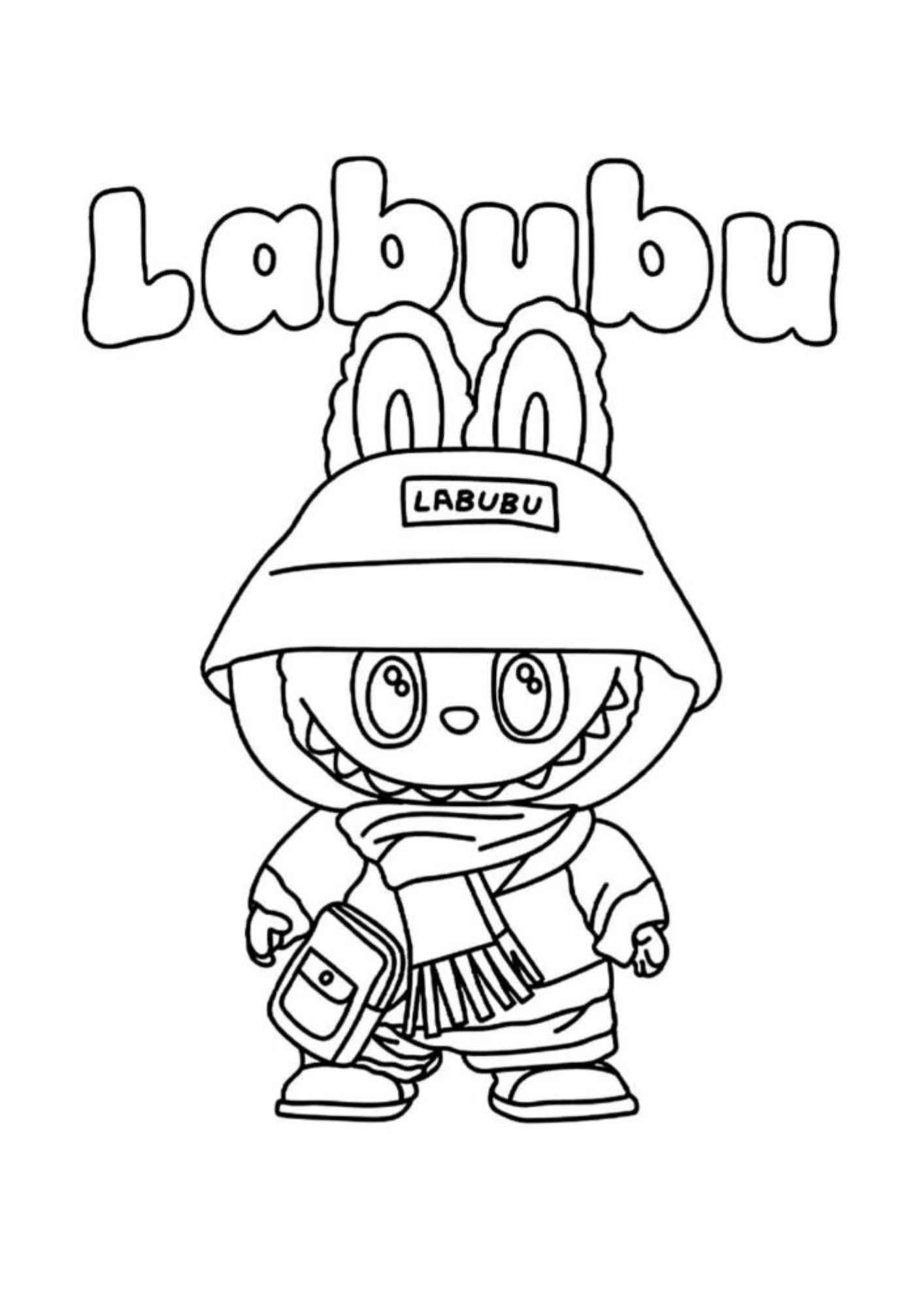 Desenho de Labubu Desenho Colorir Imprimir 25