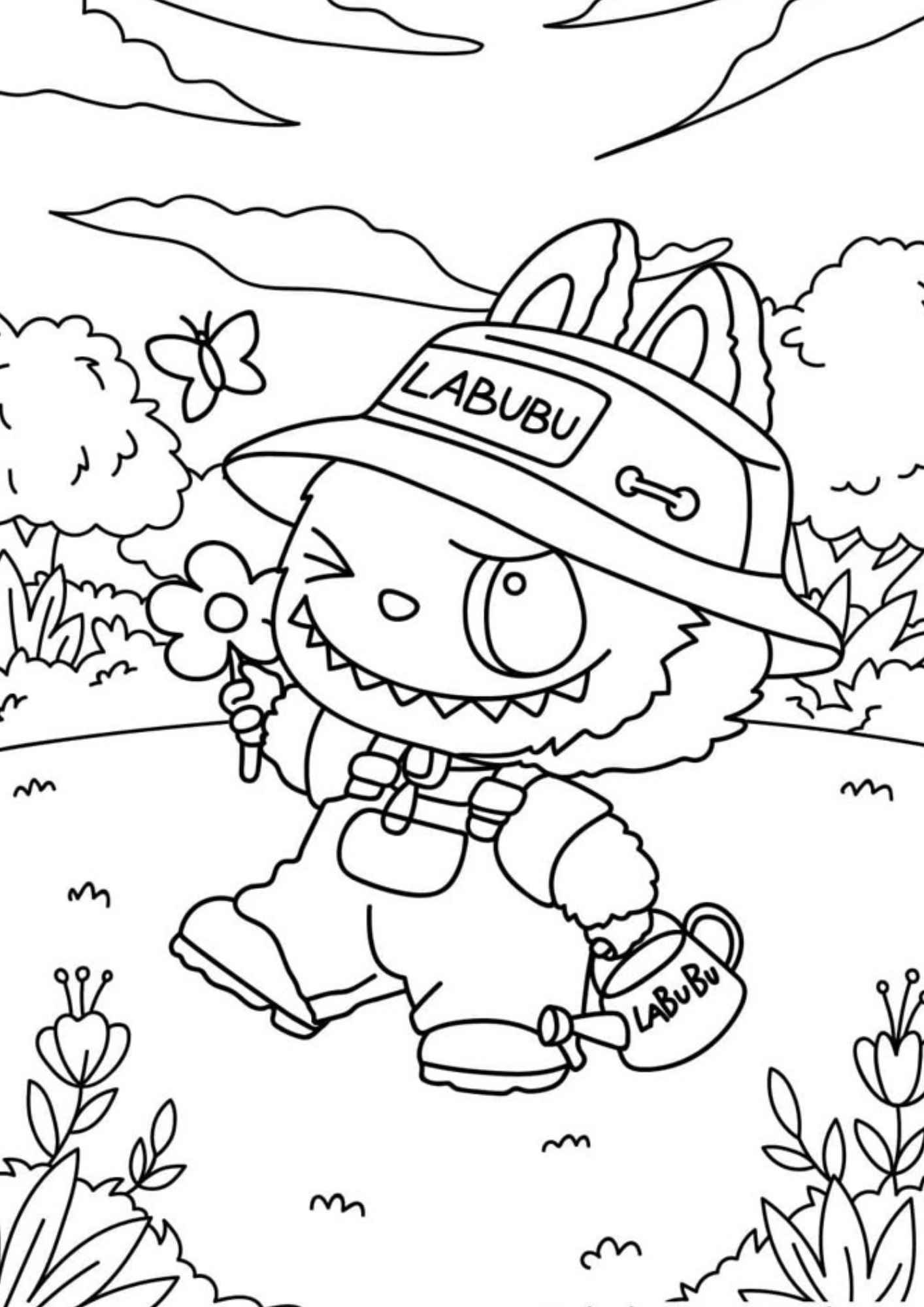 Desenho de Labubu Desenho Colorir Imprimir 26