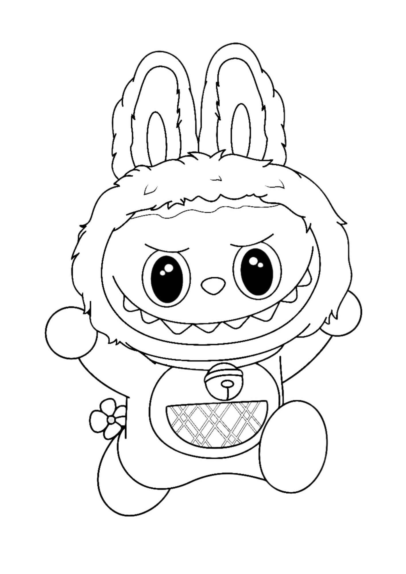 Desenho de Labubu Desenho Colorir Imprimir 27