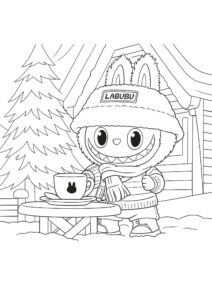 Desenho de Labubu Desenho Colorir Imprimir 30