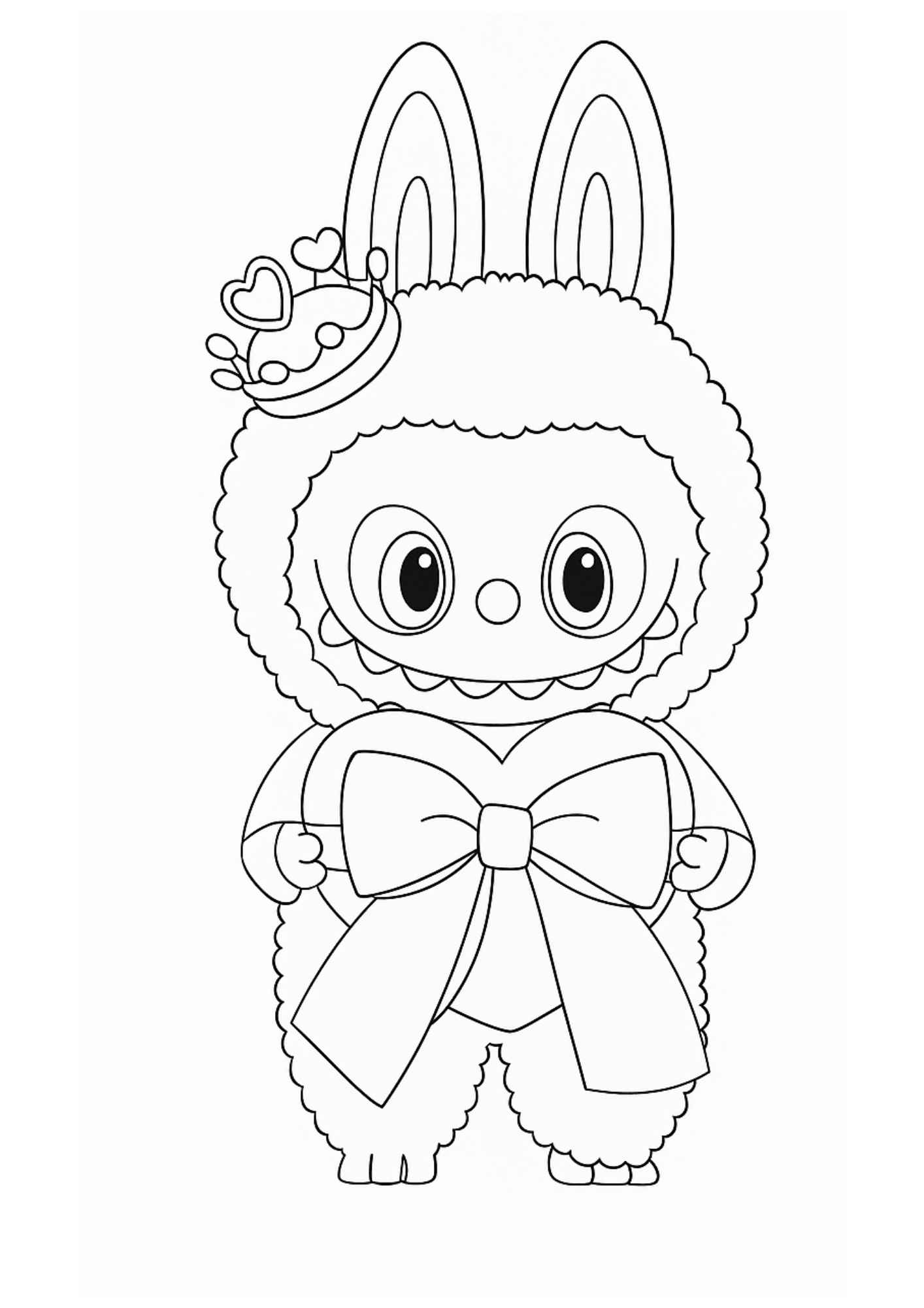 Desenho de Labubu Desenho Colorir Imprimir 34