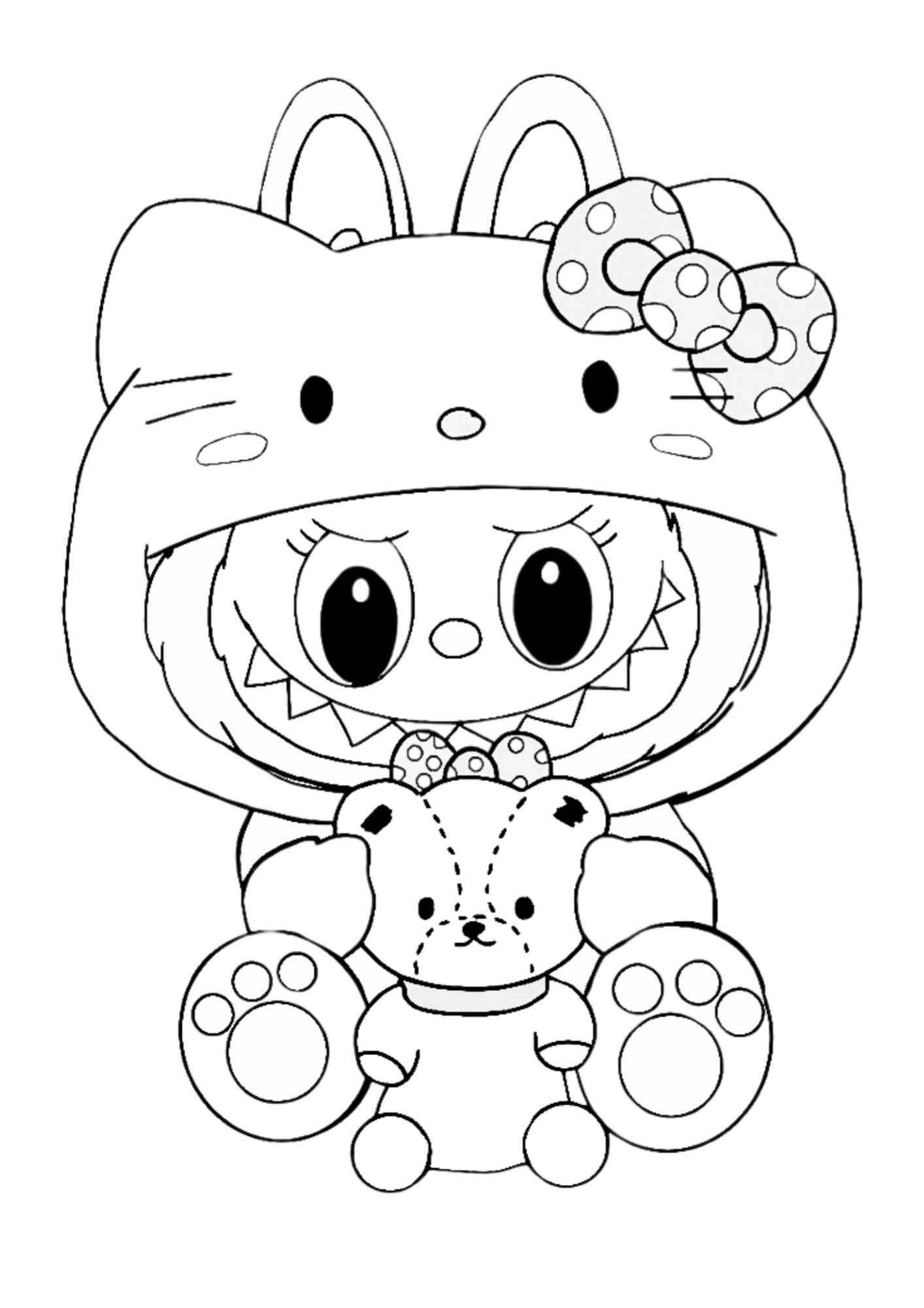 Desenho de Labubu Desenho Colorir Imprimir 35