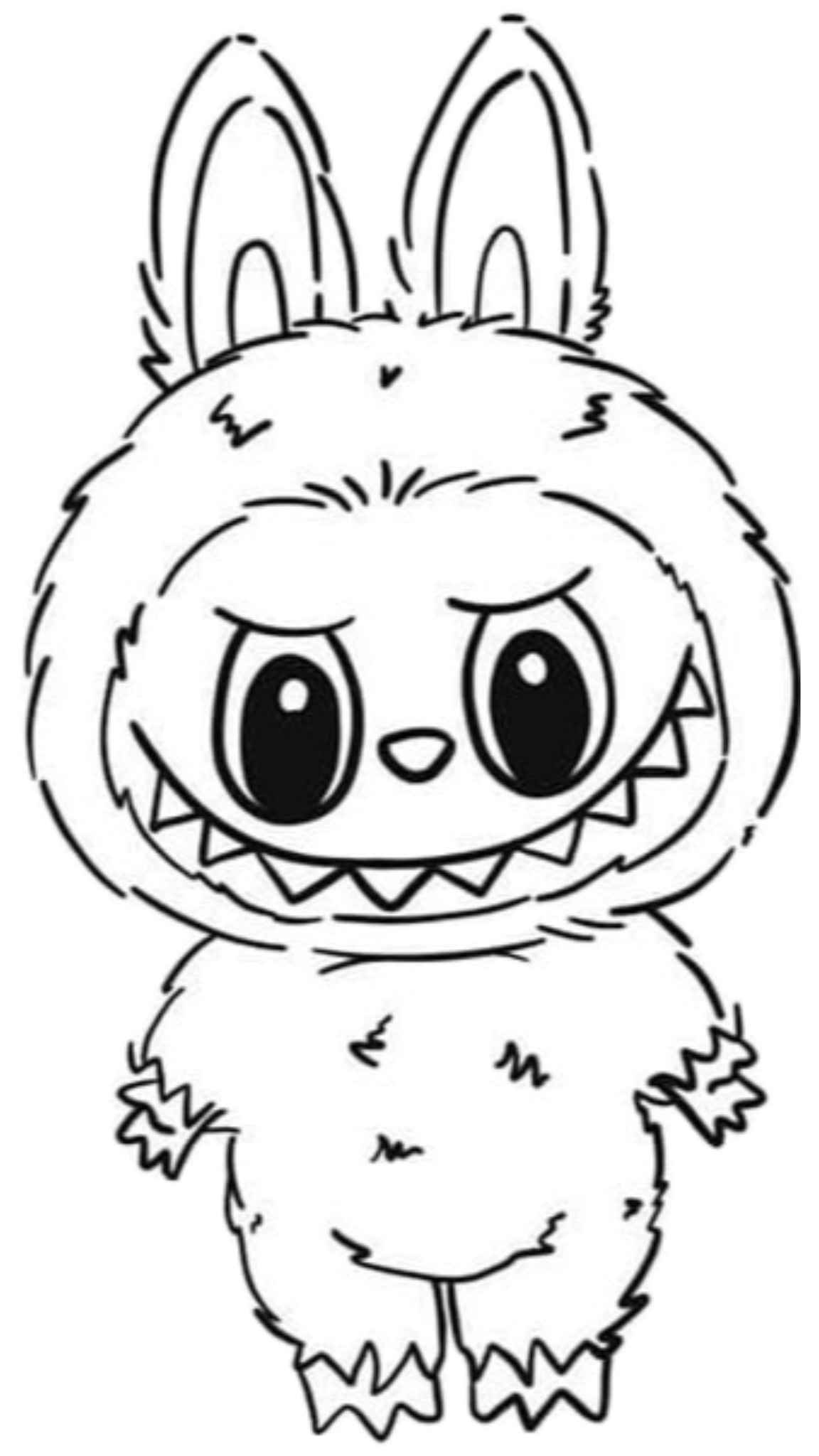 Desenho de Labubu Desenho Colorir Imprimir 36