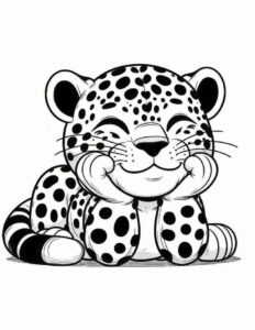 Desenho de Onça Desenho Colorir Imprimir 04