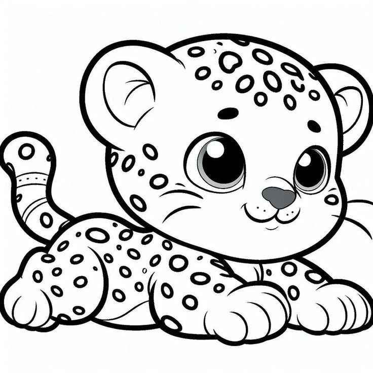 Desenho de Onça Desenho Colorir Imprimir 05