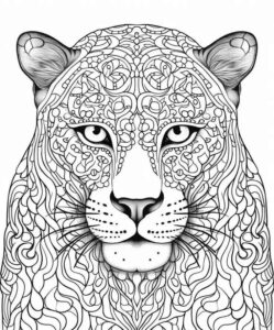 Desenho de Onça Desenho Colorir Imprimir 07