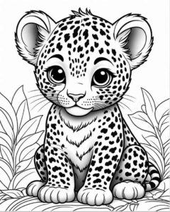 Desenho de Onça Desenho Colorir Imprimir 11