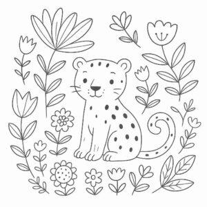 Desenho de Onça Desenho Colorir Imprimir 23