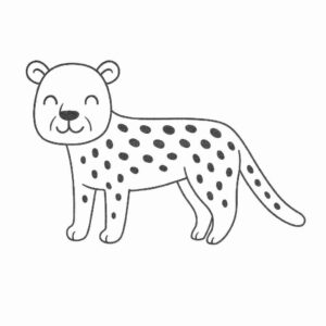 Desenho de Onça Desenho Colorir Imprimir 24