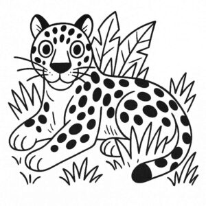 Desenho de Onça Desenho Colorir Imprimir 28