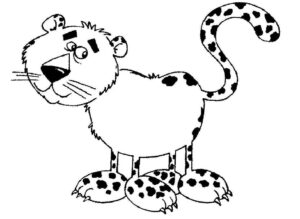 Desenho de Onça Desenho Colorir Imprimir 31