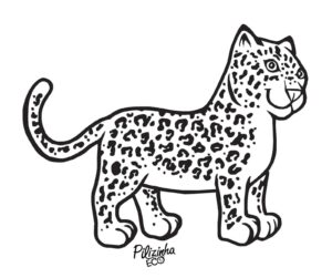 Desenho de Onça Desenho Colorir Imprimir 34