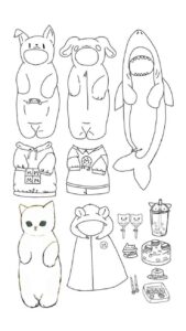 Desenho de Paper Doll Desenho Colorir Imprimir 06