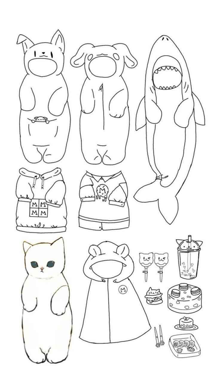 Desenho de Paper Doll Desenho Colorir Imprimir 06