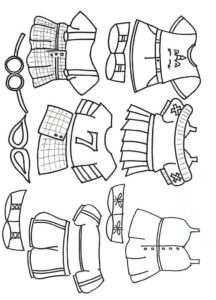 Desenho de Paper Doll Desenho Colorir Imprimir 12