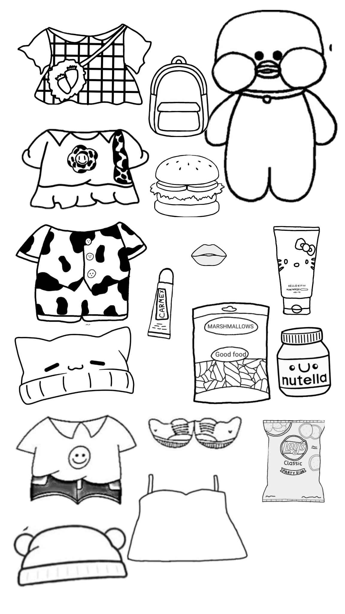 Desenho de Paper Doll Desenho Colorir Imprimir 25