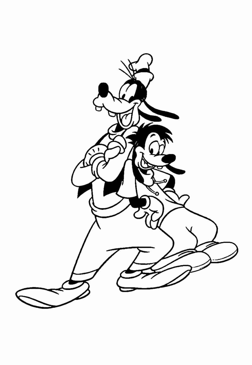 Desenho de Pateta Desenho Colorir Imprimir 01