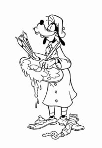 Desenho de Pateta Desenho Colorir Imprimir 03